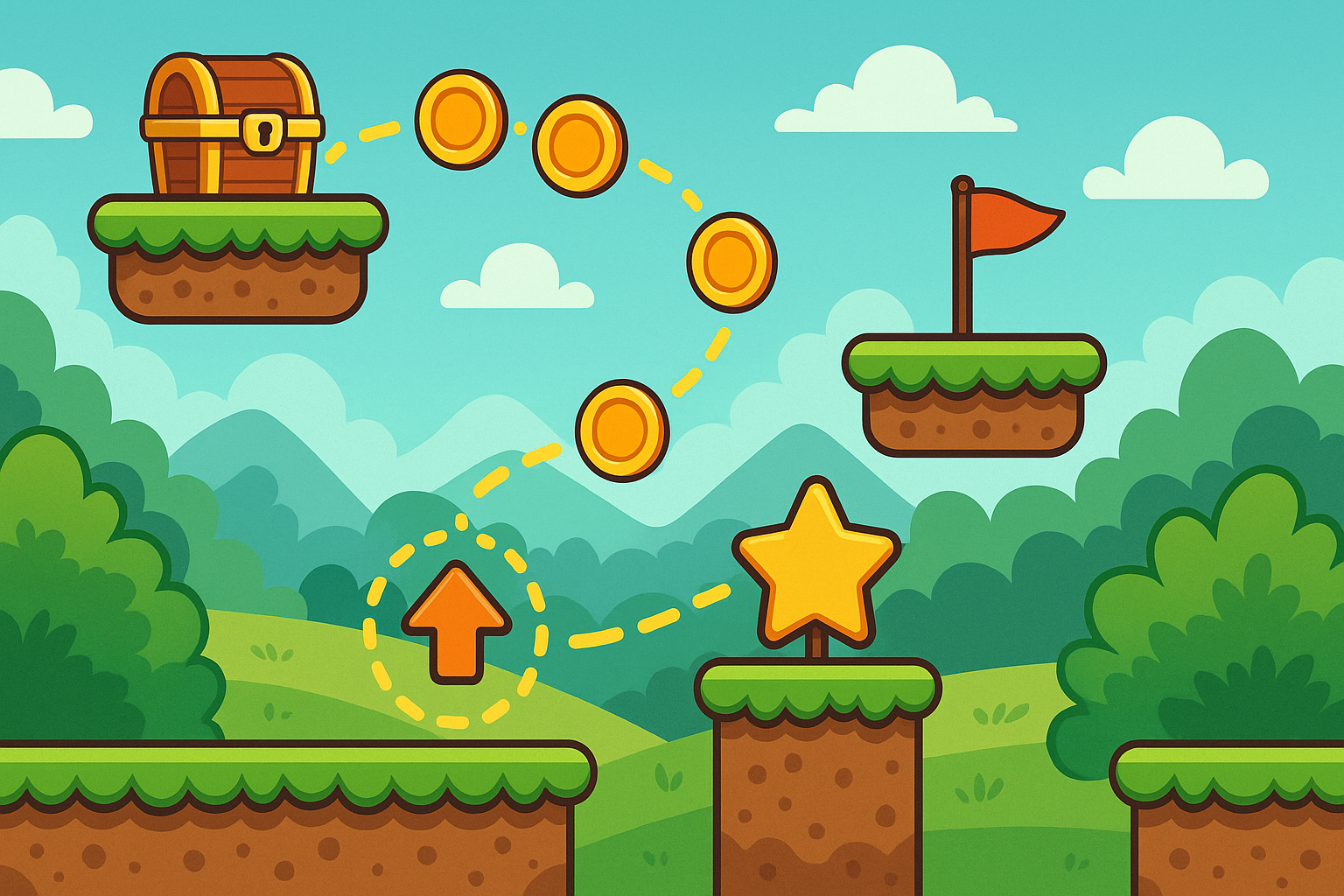 Crea sistemas de feedback visual para la trayectoria del jugador